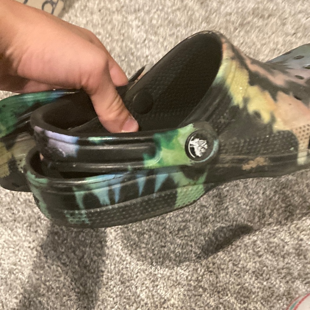 Rainbow crocs